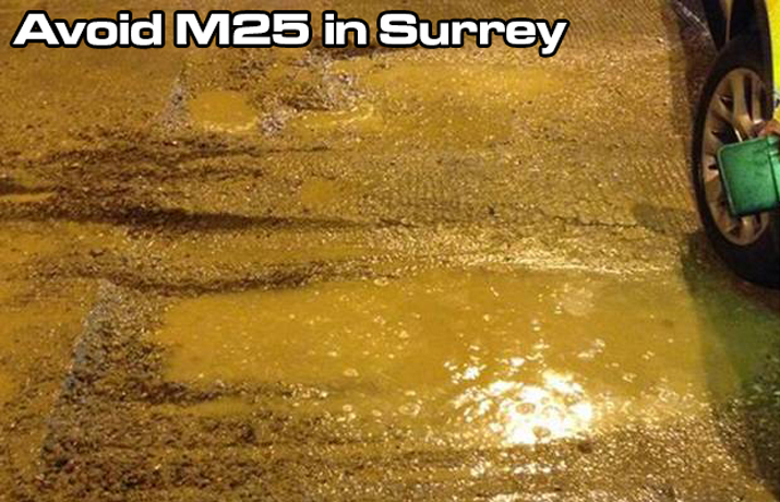 BREAKING NEWS – Avoid M25 in Surrey
